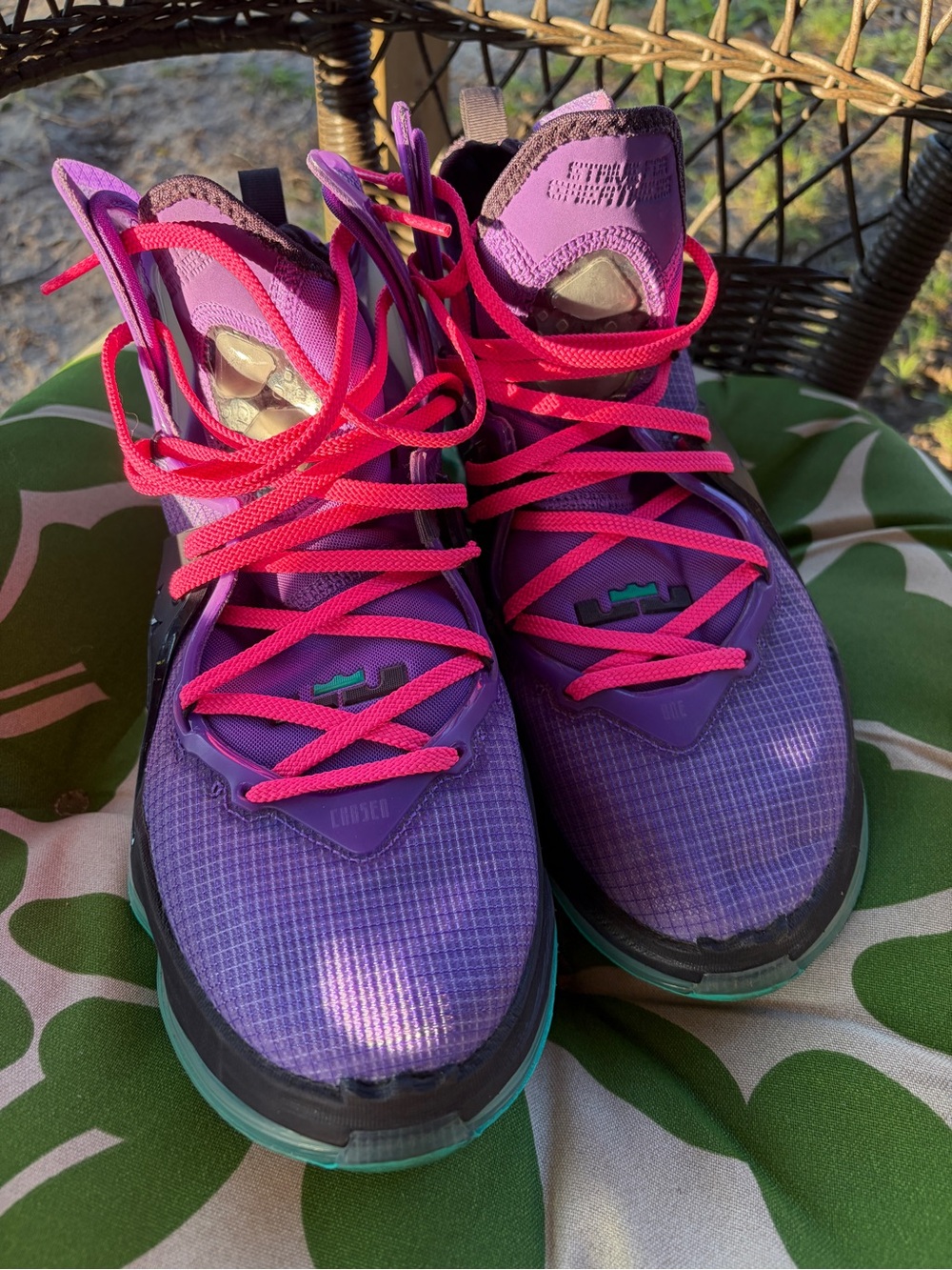 Nike LeBron 19 DJ Bron Purple Teal
Men's Basketball Shoes Size 10
EXCELLENT